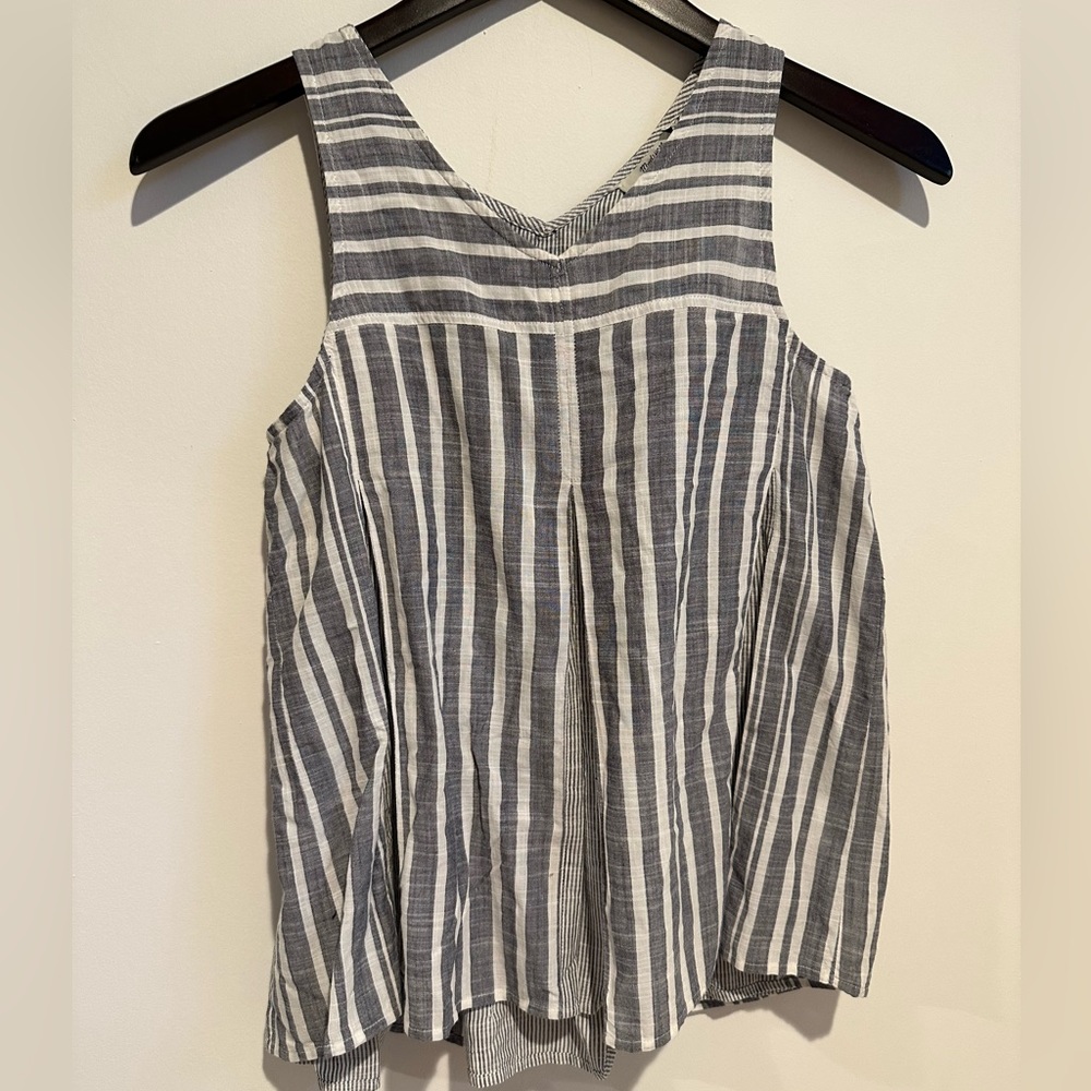 Madewell stripe linen top